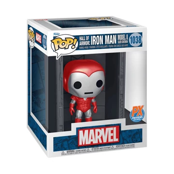 Funko Pop! Deluxe: Marvel Hall of Armor: Iron Man Model 8 Silver Centurion (Mettalic) #1038