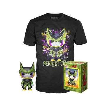 Funko Pocket Pop! & Tee: Dragon Ball Z - Perfect Cell figura és póló (M)