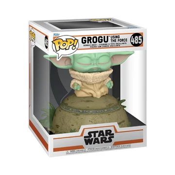 Funko POP! Deluxe: The Mandalorian - The Child Using the Force (SFX) #485