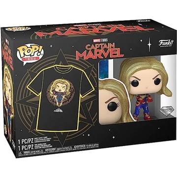 Funko Pocket Pop! & Tee: Marvel - Captain Marvel figura és póló (S)