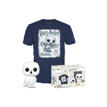 Funko Pop! & Tee: Harry Potter - Hedwig figura és póló (L)