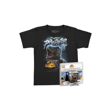 Funko Pocket Pop! & Tee: The Apex Predator - Trex figura és gyerek póló (XL)