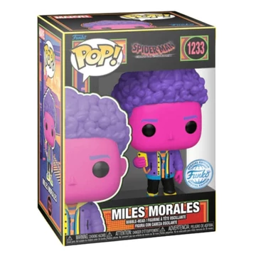 Funko POP! Marvel: Spider-Man Across the Spider-Verse - Miles Morales (Blacklight) (SE) #1233 figura Bobble-Head