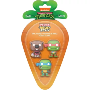 Carrot Pocket Funko POP!: Teenage Mutant Ninja Turtles - Leonardo & Raphael & Splinter 3PK figura