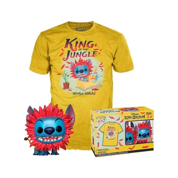 Funko POP! & Tee: Stitch Costume - Simba figura és póló (L)