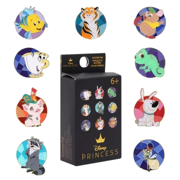 Loungefly - Princess Animal Stain Glass zsákbamacska kitűző