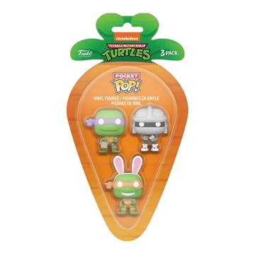 Carrot Pocket Funko POP!: Teenage Mutant Ninja Turtles - Donatello &amp; Michelangelo &amp; Splinter 3PK figura