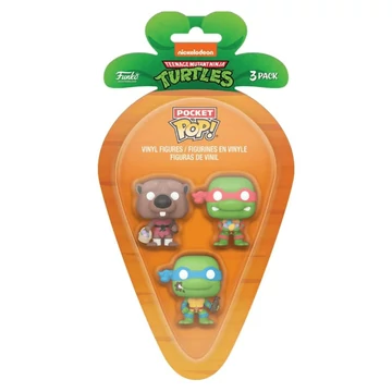 Carrot Pocket Funko POP!: Teenage Mutant Ninja Turtles - Leonardo &amp; Raphael &amp; Splinter 3PK figura