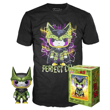 Funko Pocket Pop! & Tee: Dragon Ball Z - Perfect Cell figura és póló (S)