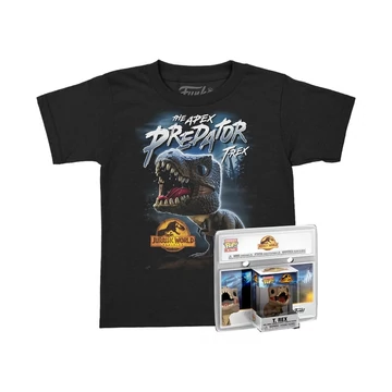 Funko Pocket Pop! & Tee: The Apex Predator - Trex figura és gyerek póló (XL)