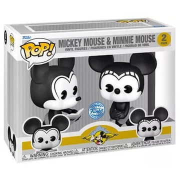 Funko POP! 2-Pack: Disney - Plane Crazy Mickey &amp; Minnie Mouse figura
