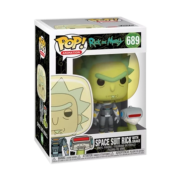 Funko POP! Television: Rick &amp; Morty - Space suit Rick w/snake figura #689