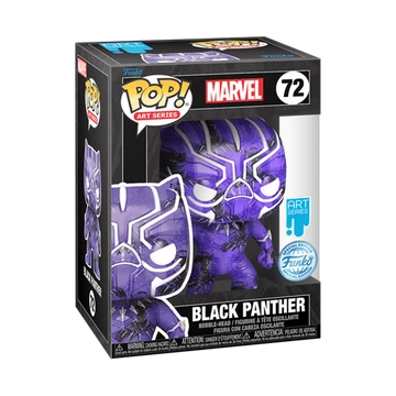 Funko POP! Art Series Marvel: Black Panther (with Plastic Case) figura #72