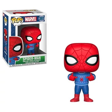 Funko POP! Bobble: Marvel: Holiday Spider-Man w/ Ugly Sweater figura