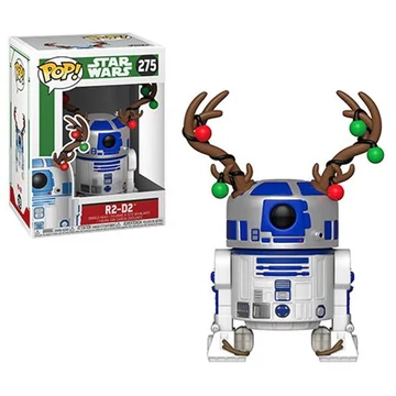 Funko POP! Bobble: Star Wars - Holiday R2-D2 w/ Antlers figura