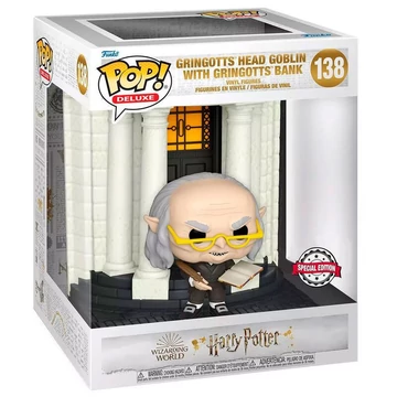 Funko POP! Deluxe: Harry Potter Diagon Alley - Gringott Bank with Head Goblin figura #138