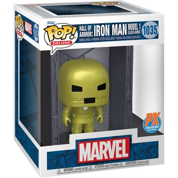 Funko POP! Deluxe: Marvel Hall of Armor: Iron Man Model 1 Golden Armor (Mettalic) #1035