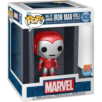 Funko POP! Deluxe: Marvel Hall of Armor: Iron Man Model 8 Silver Centurion (Mettalic) #1038