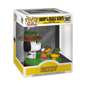 Funko POP! Deluxe: Peanuts - Snoopy w/WS(Camping) figura