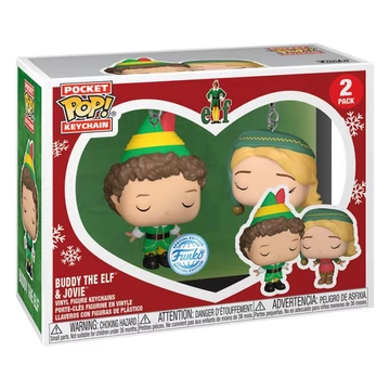 Funko POP! Elf - Buddy &amp; Jovie kulcstartó