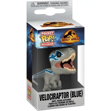 Funko POP! Jurassic World 3 - Velociraptor (Blue) kulcstartó 