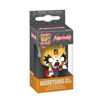 Funko POP! Keychain: Aggretsuko - w/Guitar kulcstartó