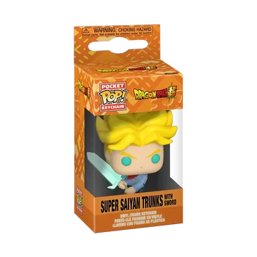 Funko POP! Dragon Ball Super - SS Trunks w/ Sword kulcstartó