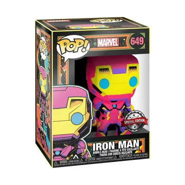 Funko POP! Marvel: Black Light - Iron Man figura #649