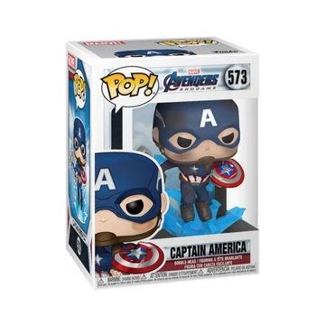 Funko POP! Marvel: Endgame - Captain America w/BrokenShield & Mjolnir figura #573