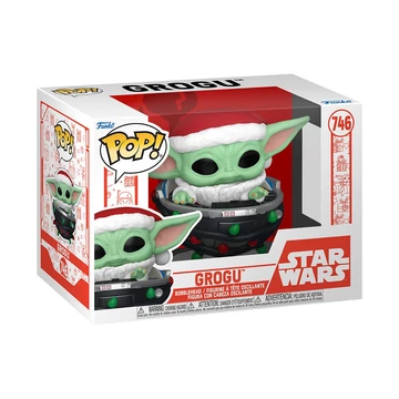 Funko POP! Star Wars - Mando Holiday - Grogu Pram figura