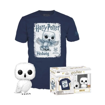 Funko POP! & Tee: Harry Potter - Hedwig figura és póló (M)