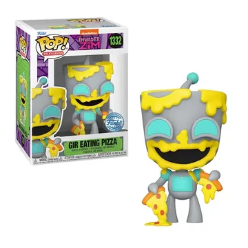 Funko POP! Television: Invader Zim - Gir Eating Pizza (SE) #1332 figura