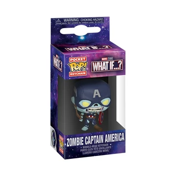 Funko POP! What If...? - Zombie Captain America kulcstartó