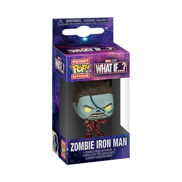 Funko POP! What If...? - Zombie Iron Man kulcstartó