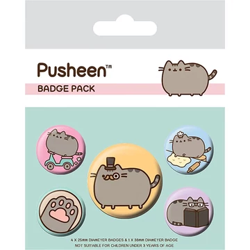 Pusheen (Fancy) - Táska kitűző szett