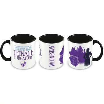 Wednesday (TEENAGE PURGATORY) fekete belsejű bögre