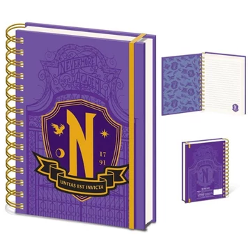 Wednesday (Nevermore Shield) A/5 spirál jegyzetfüzet