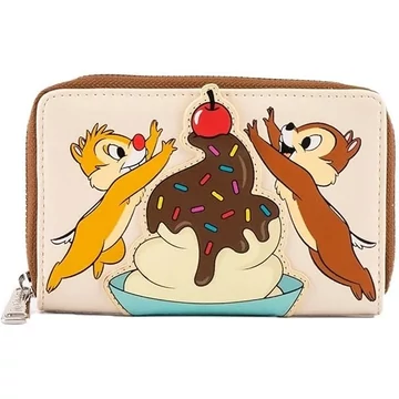 Loungefly Disney: Chip &amp; Dale - Cherry körbe cipzáras pénztárca