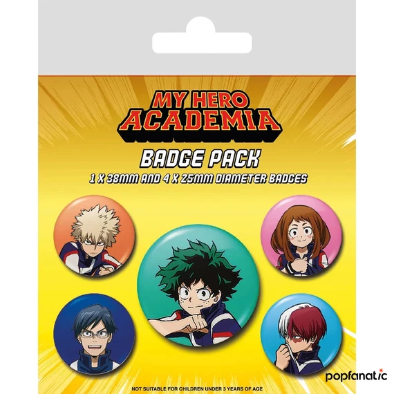 MY HERO ACADEMIA (TEAM) kitűző szett