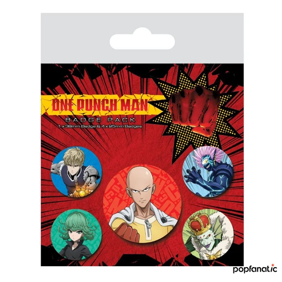 ONE PUNCH MAN (CHARACTERS) kitűző szett