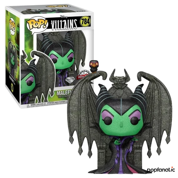 Funko Pop! Deluxe: Villains - Maleficent on throne figura (glitter) #784
