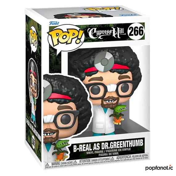 Funko Pop! Rocks: Cypress Hill - B Real as Dr.Greenthumb figura #266