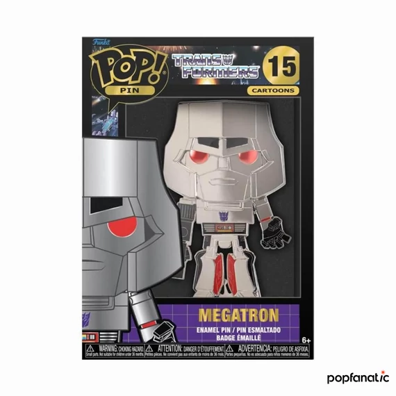 Funko Pop! Cartoons: Transformers - Megatron #15 Large Enamel Pin