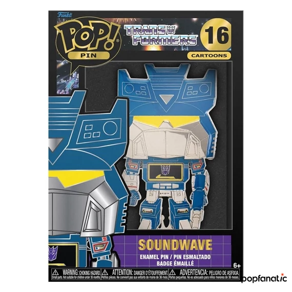 Funko Pop! Cartoons: Transformers - Soundwave #16 Large Enamel Pin