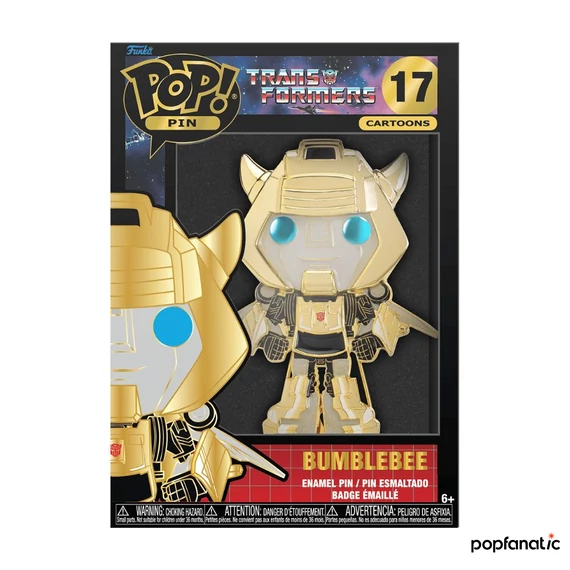 Funko Pop! Cartoons: Transformers - Bumblebee #17 Large Enamel Pin