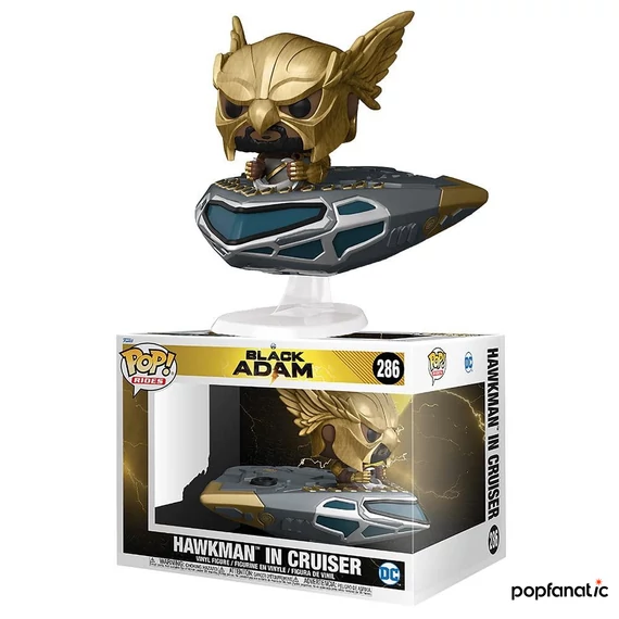 Funko Pop! Rides Super Deluxe: DC Black Adam - Hawkman in Cruiser figura #286