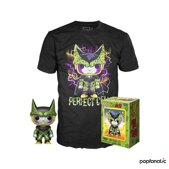 Funko Pocket Pop! & Tee: Dragon Ball Z - Perfect Cell figura és póló (M)
