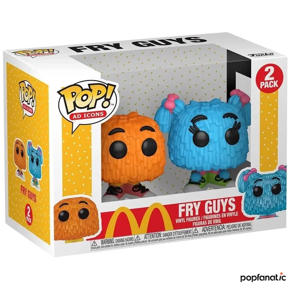 Funko POP! Ad Icons: McDonald's - Fry Guys (Orange and Blue) figura