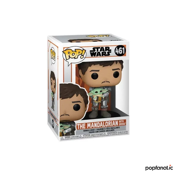 Funko POP! Star Wars: The Mandalorian - Mando Holding Child figura