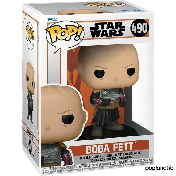 Funko POP! Star Wars: The Mandalorian - Boba Fett w/o helmet figura